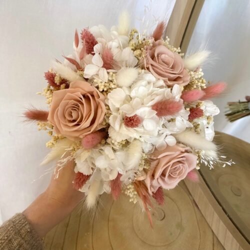 Mariée Valentine Vieux rose