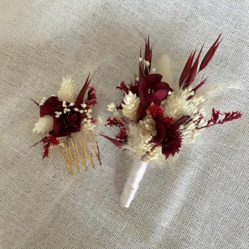 Boutonnière Bordeaux