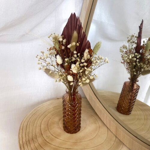 Composition Vase marron