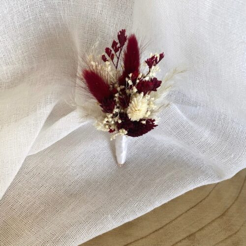 Boutonnière Bordeaux
