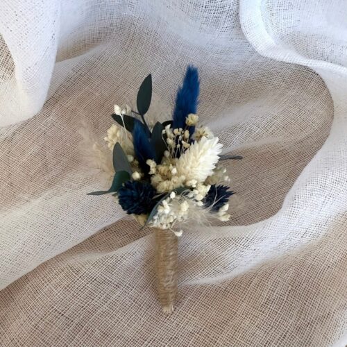 Boutonnière Bleu roi