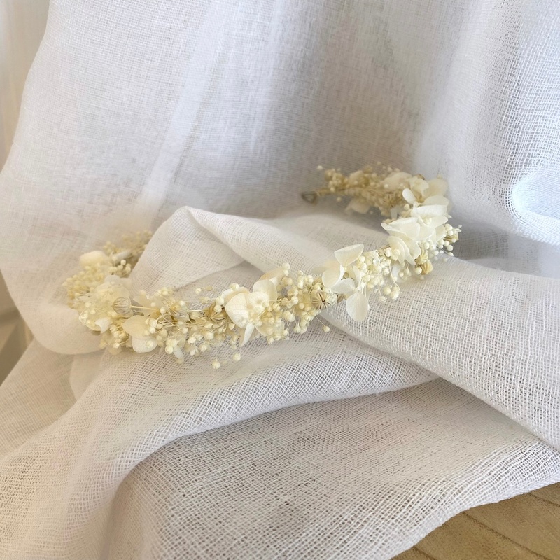 Couronne fleurie Blanche – Image 2