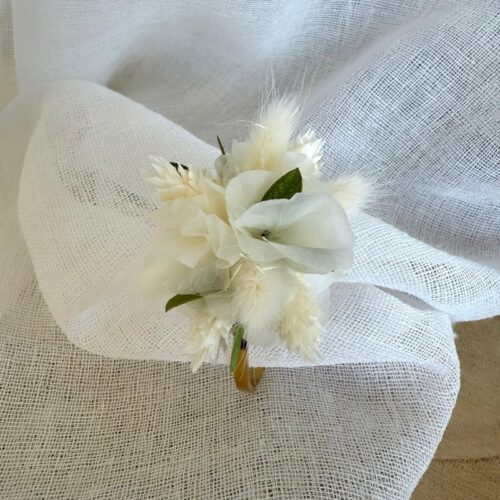 Bracelet sur jonc Blanc/vert