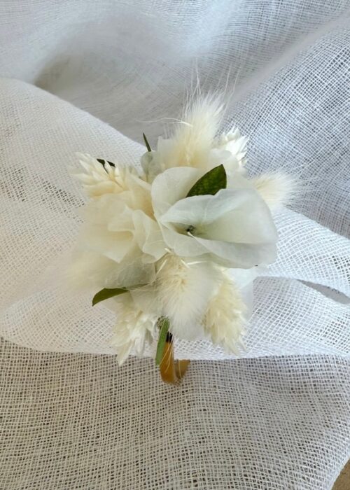 Bracelet sur jonc Blanc/vert