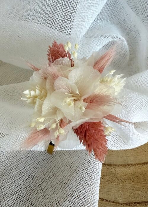 Bracelet sur jonc Vieux rose