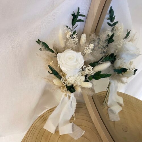 Demoiselle Blanc/Vert foncé