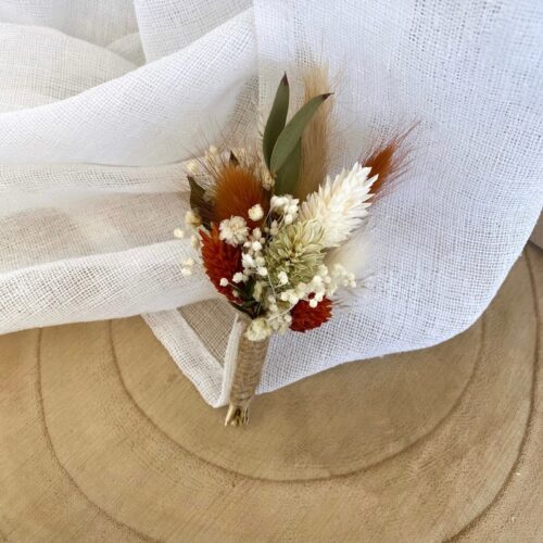 Boutonnière Pauline Fleurs séchées