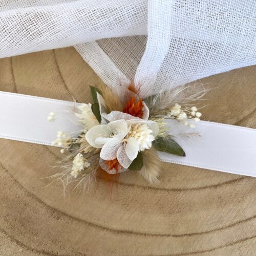 Bracelet Blanc/Vert/Terracotta