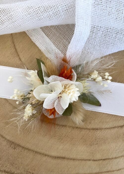 Bracelet Blanc/Vert/Terracotta