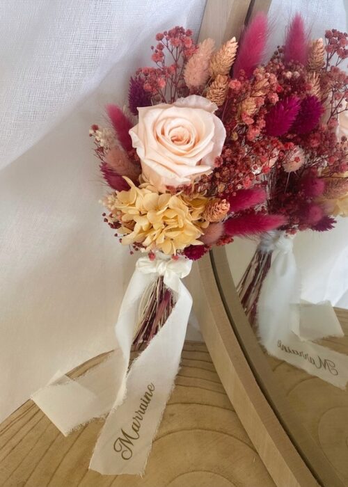 Bouquet avec message personnalisé (en option)