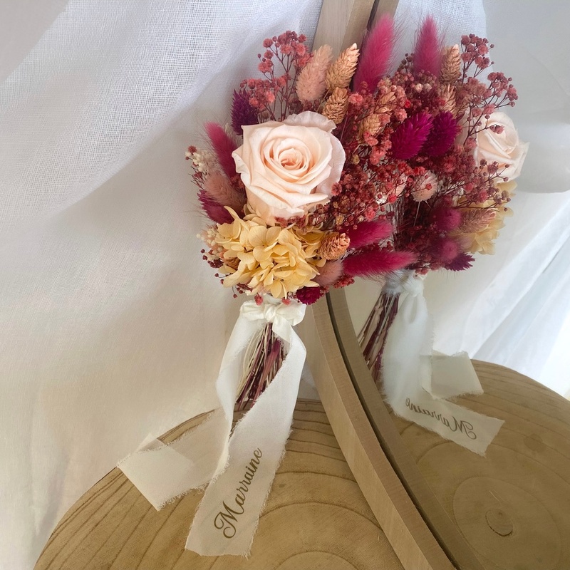 Bouquet avec message personnalisé (en option)